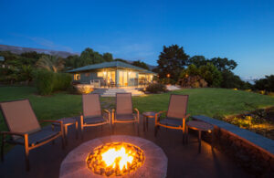 Luxury outdoor firepit