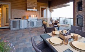 Beautiful modern outdoor kitchen