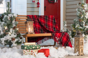 Beautiful holiday porch