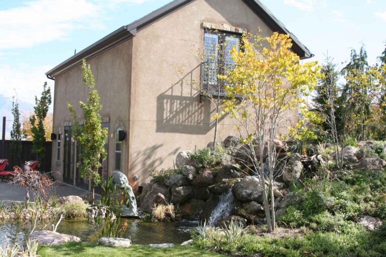 flower beds and soft scaping