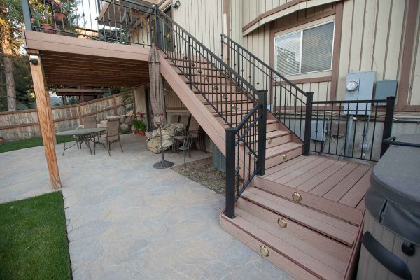 Custom deck and outdoor stairs